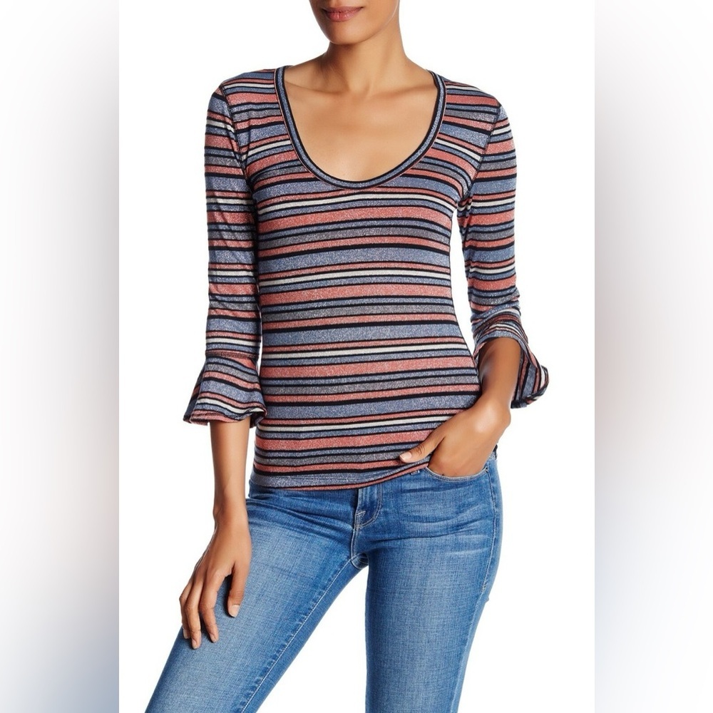 Free People Surprise Party Striped Top - Size S